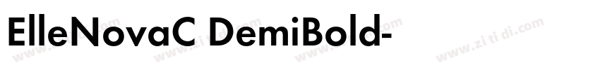 ElleNovaC DemiBold字体转换